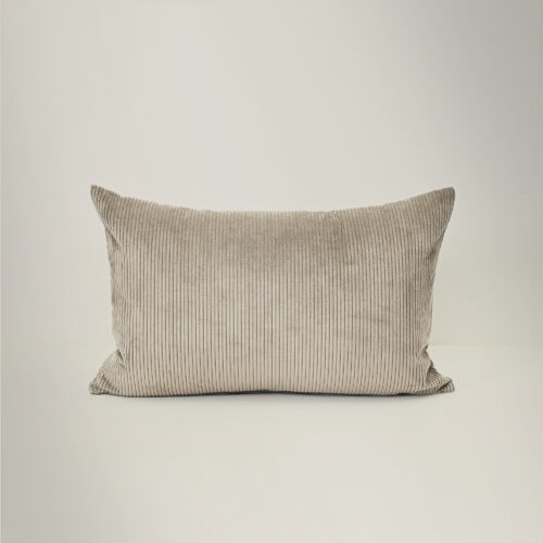 Cord Lumbar Cushion - Oatmeal - Feather Fill