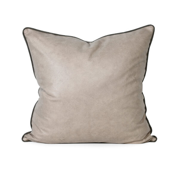 Art Leather Taupe - Vinyl Cushion - 57 X 57