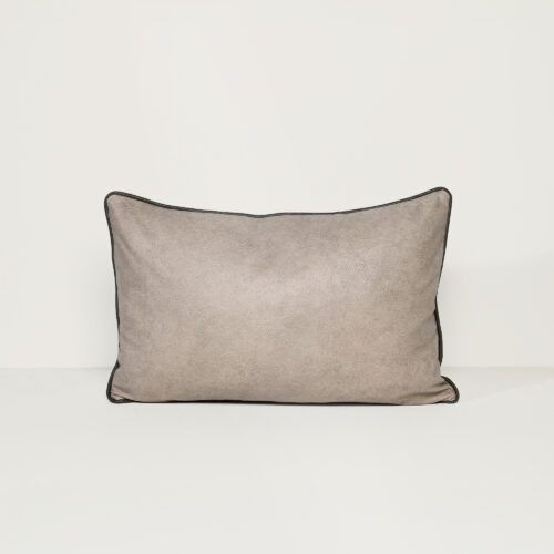 Art Leather Taupe - Vinyl Cushion - 37 X 57
