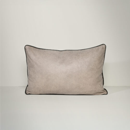 Art Leather Taupe - Vinyl Cushion - 37 X 57