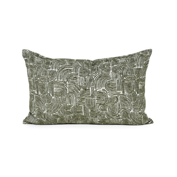 Forest Swirl - Fabric Cushion - 37 X 57