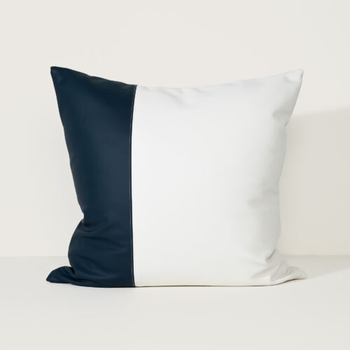 Nautical Smooth White - Vinyl Cushion - 57 X 57