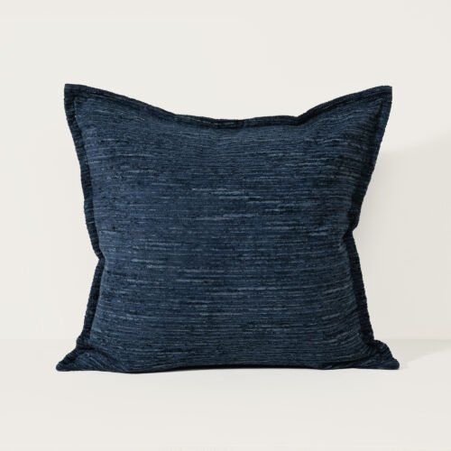 Ruffled Indigo - Fabric Cushion - 57 X 57