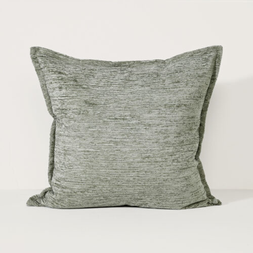 Ruffled Sage - Fabric Cushion - 57 X 57