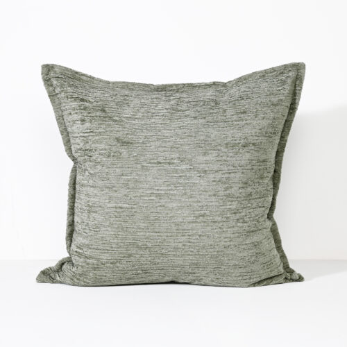 Ruffled Sage - Fabric Cushion - 57 X 57