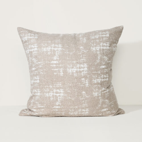 Stormy Oat - Fabric Cushion - 57 X 57