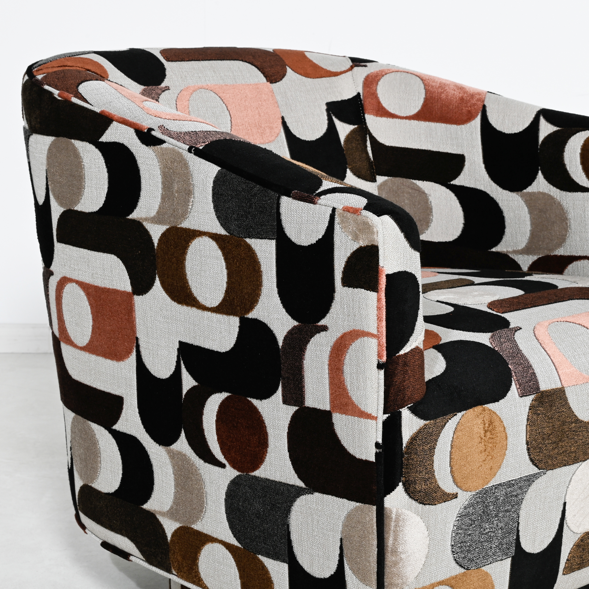 Artemis Swivel Chair - Vintage Abstract - Image 5