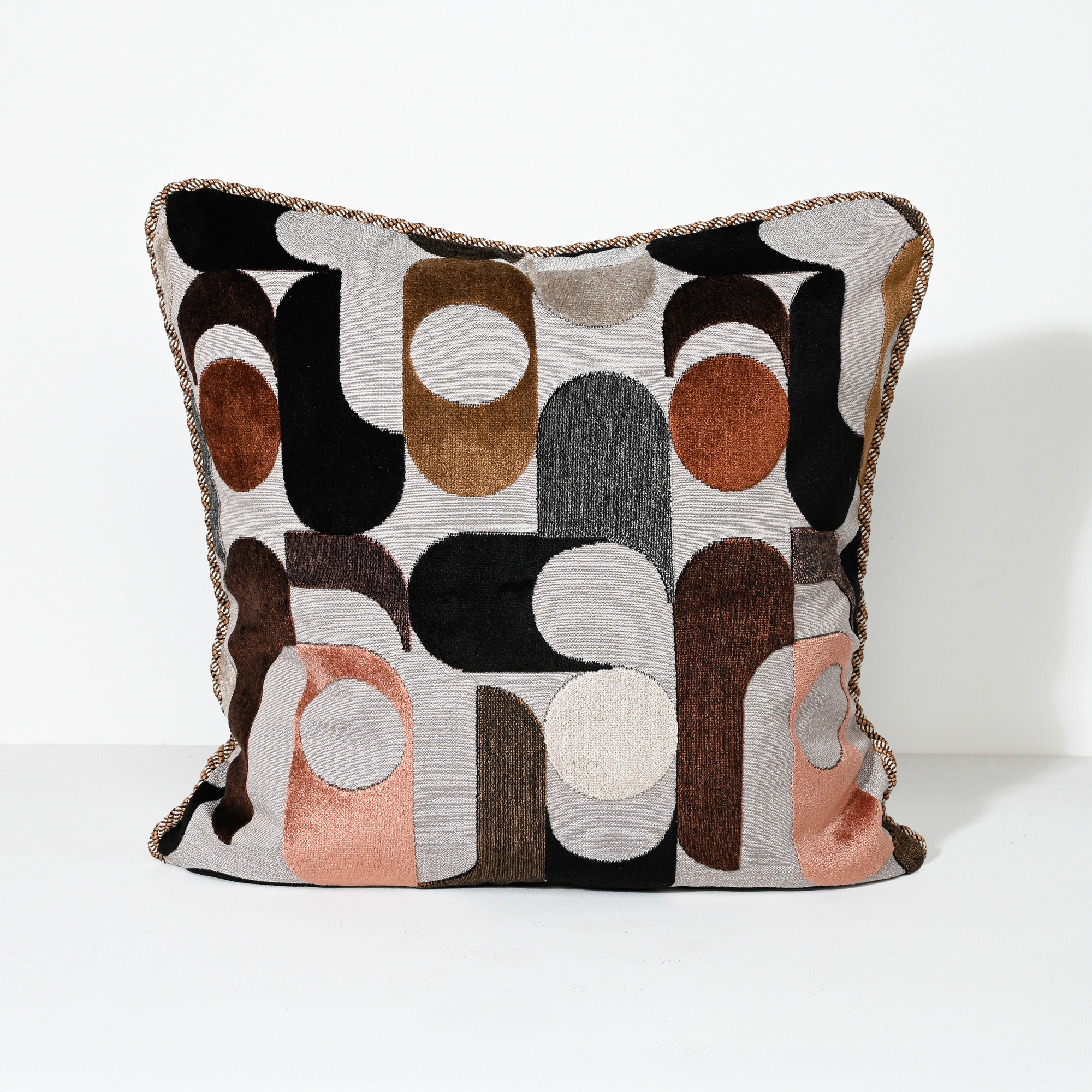 Vintage Abstract - Velvet Cushion - 55 X 55 - Image 2