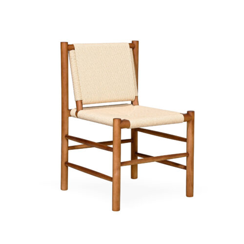Panama Dining Chair - Walnut And Rope