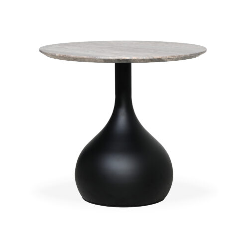 Bulb - Side Table  - Grey Travertine