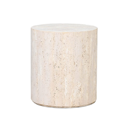 Gerome - Side Table Small - Light Travertine