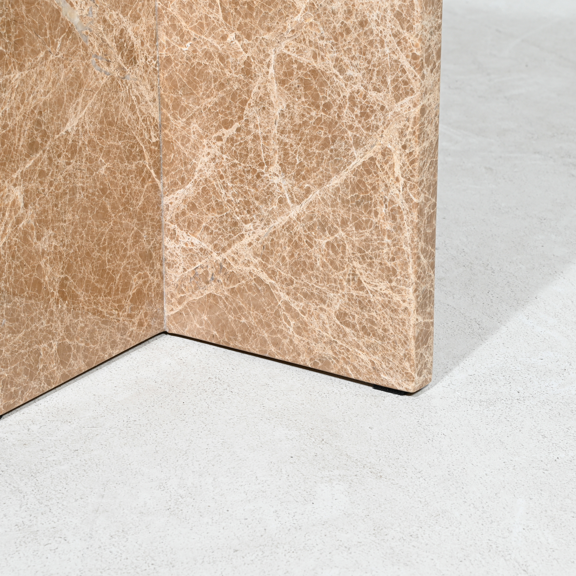 Brown Marble Side Table