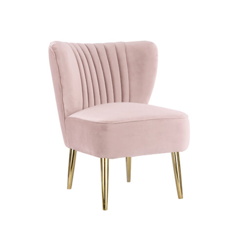 Slipper Chair - Baby Pink