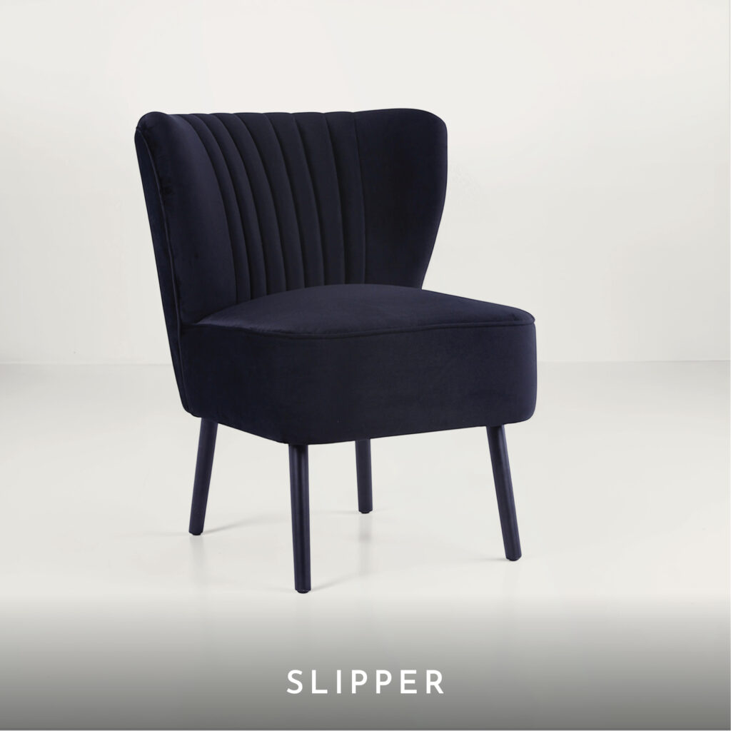 black velvet accent chair