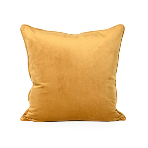 Coco Piped Velvet Cushion Honeycomb - 55 X 55