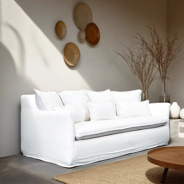 Bring a breezy, relaxed vibe to your space with our Byron Sofa — perfect for casual yet stylish settings. As comfortable as it looks, it comes complete with the cushions shown. All cushion covers are removable for easy cleaning. Now back in stock and ready for dispatch!#ByronSofa #CoastalStyle #RelaxedLiving #CasualStyle #ModernCoastal #FurnitureInspo #InteriorInspo