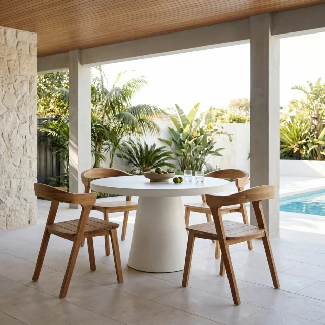 Designed for long lunches, slow mornings and everything in between. The Clifton Dining Table pairs sculptural simplicity with a solid presence, creating a space you'll naturally gather around.